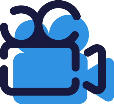 Kamerasymbol in blau